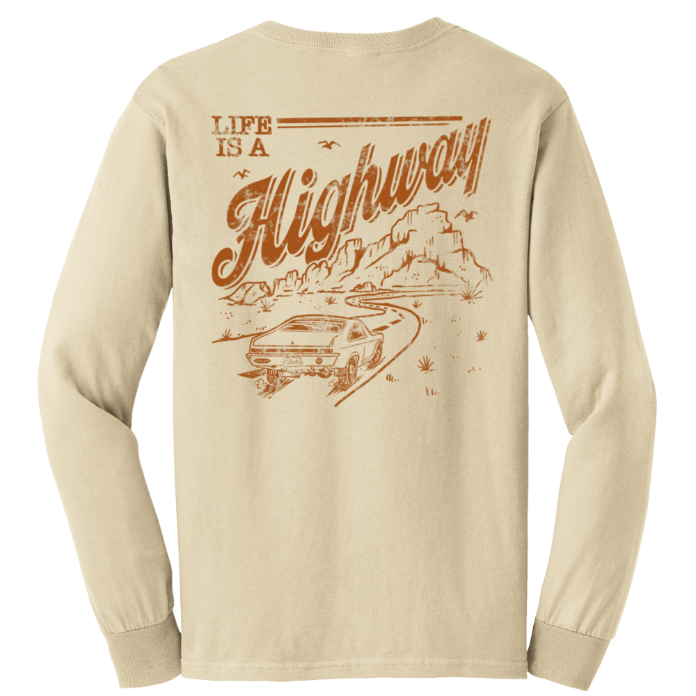 Long Sleeve Sand Highway Tee