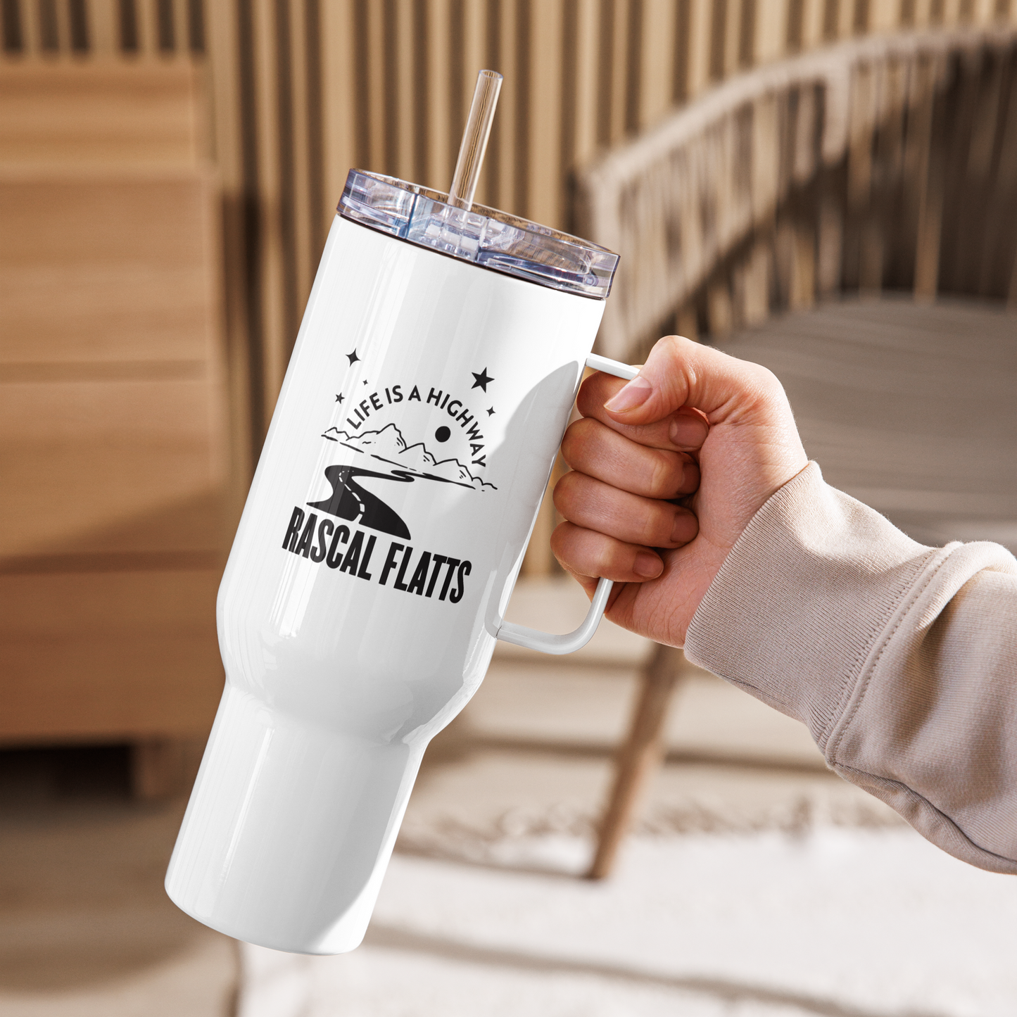 40 oz Travel Mug with a Handle