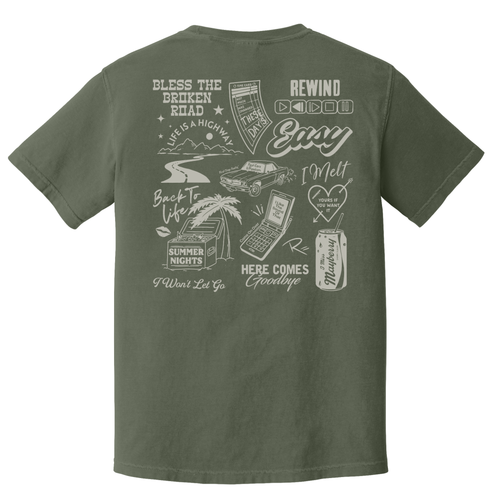 Sage Green Mashup Tee