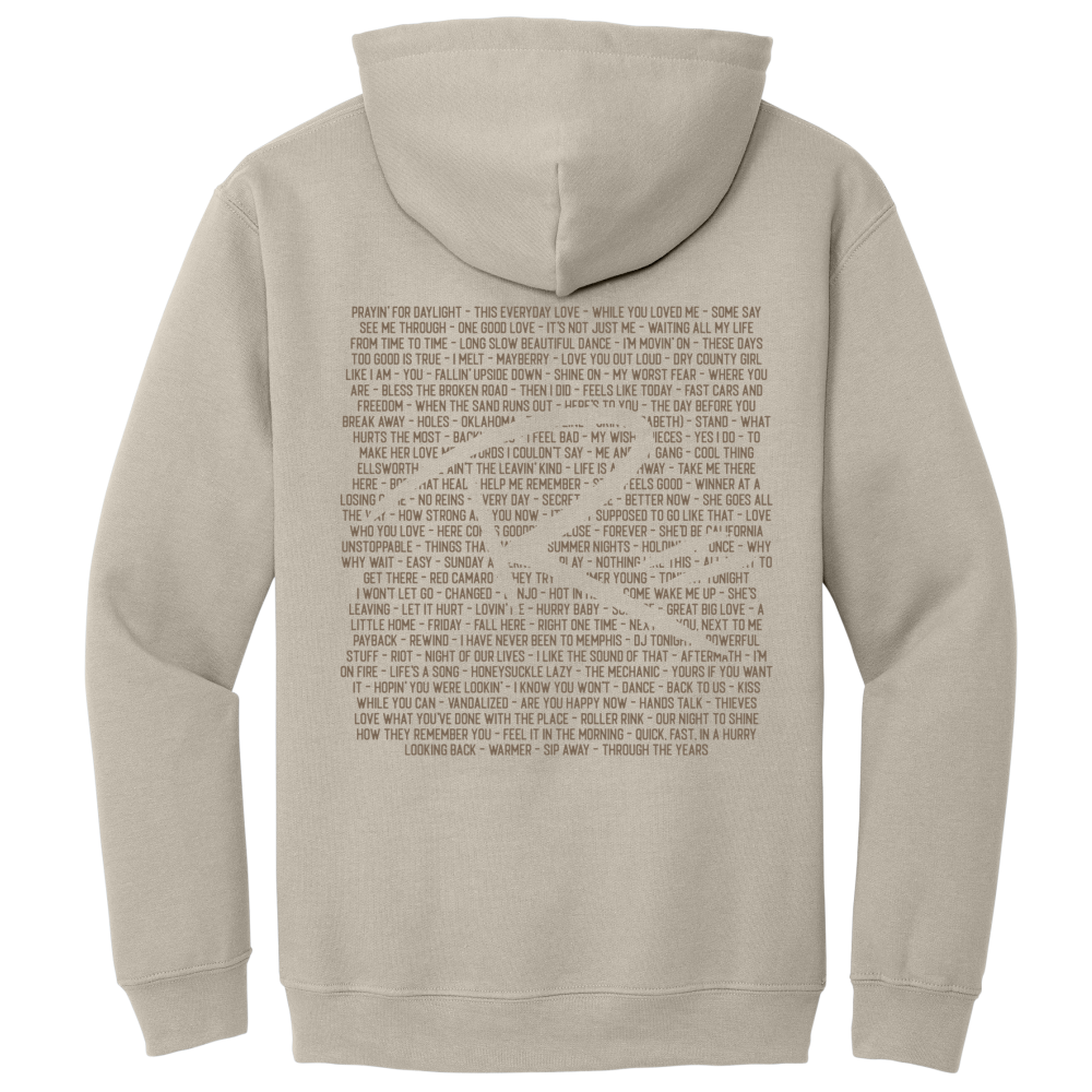 Sand Song List Pullover Hoodie