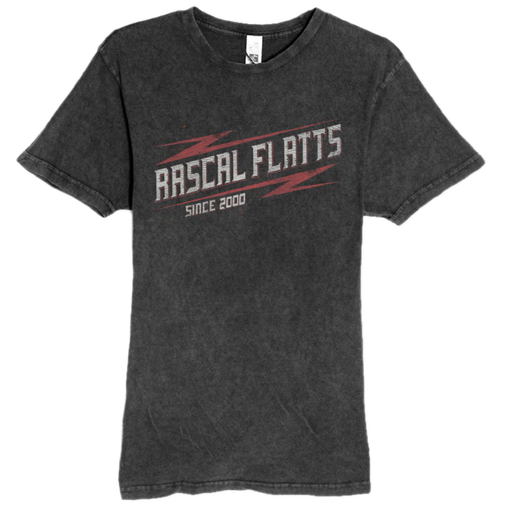 Rascal Flatts Since 2000 Vintage Black Tee