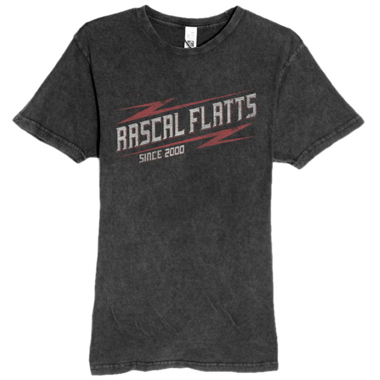 Rascal Flatts Since 2000 Vintage Black Tee